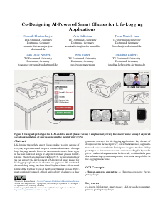 Preview of Co-Designing AI-Powered Smart Glasses for Life-Logging Applications