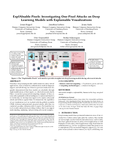 Preview of ExplAInable Pixels: Investigating One-Pixel Attacks on Deep Learning Models with Explainable Visualizations