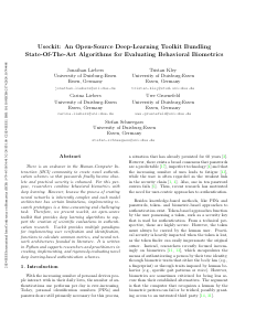 Preview of Useckit: An Open-Source Deep-Learning Toolkit Bundling State-Of-The-Art Algorithms for Evaluating Behavioral Biometrics