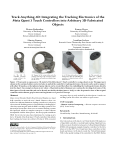 Preview of Track-Anything-3D: Integrating the Tracking Electronics of the Meta Quest 3 Touch Controllers into Arbitrary 3D-Fabricated Objects