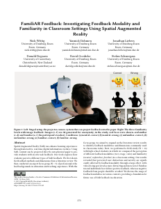 Preview of FamiliAR Feedback: Investigating Feedback Modality and Familiarity in Classroom Settings Using Spatial Augmented Reality